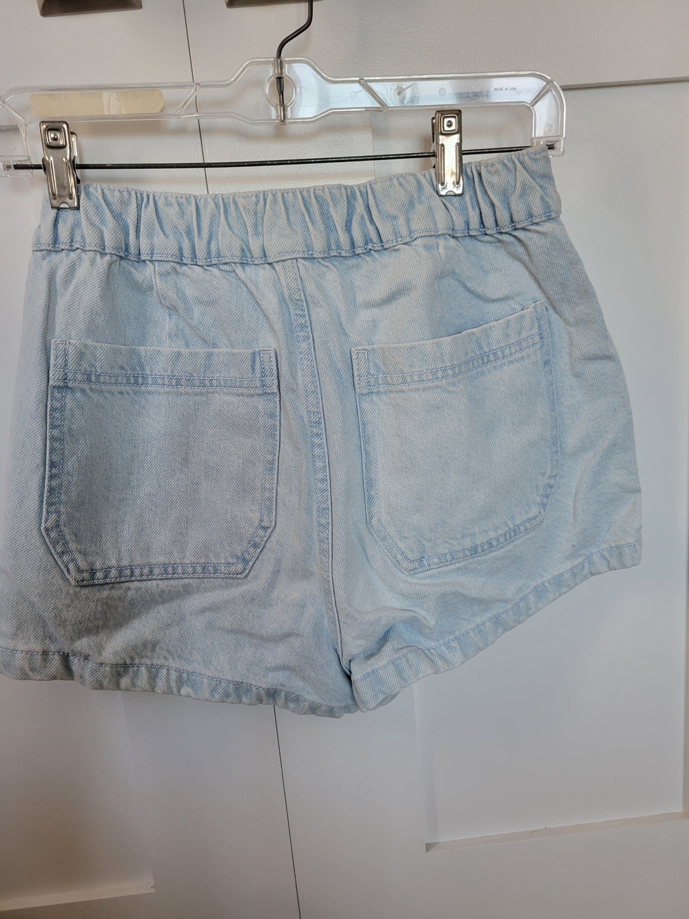 PacSun Light Blue High-Rise Denim Shorts - Picture 3 of 3